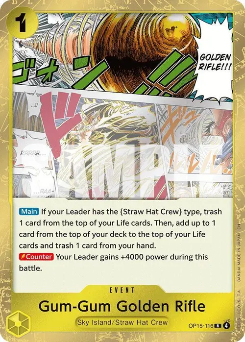 Gum-Gum Golden Rifle card art