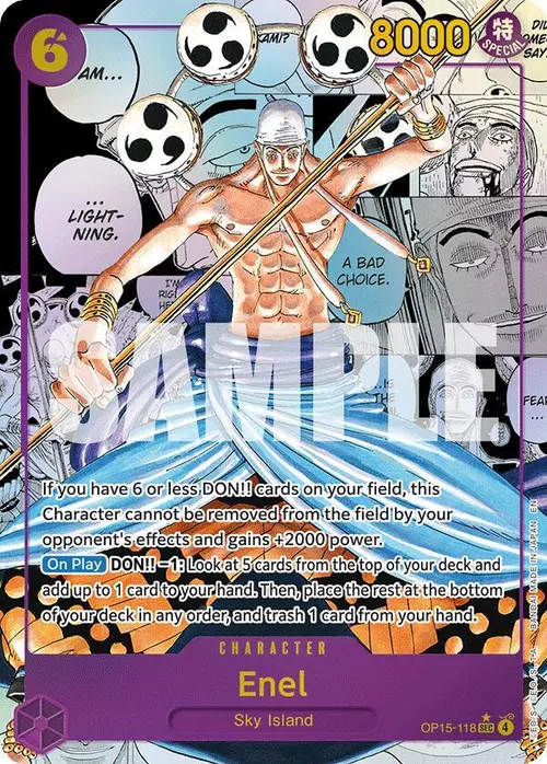 Enel (OP15-118) (Manga) card art