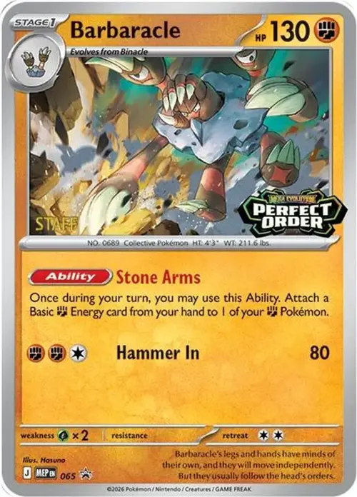 Barbaracle - 065 [Staff] card art
