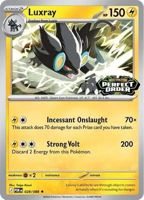 Luxray (Perfect Order Stamped) card art