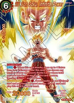 SS Son Goku, Infinite Power (SPR) card art
