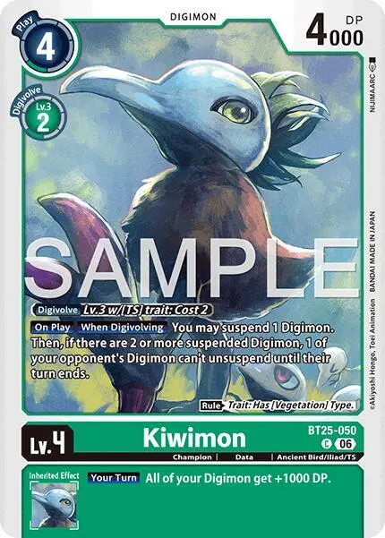 Kiwimon card art