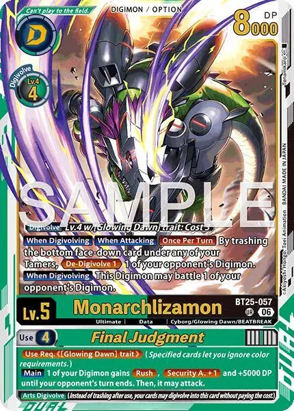 Monarchlizamon // Final Judgement card art