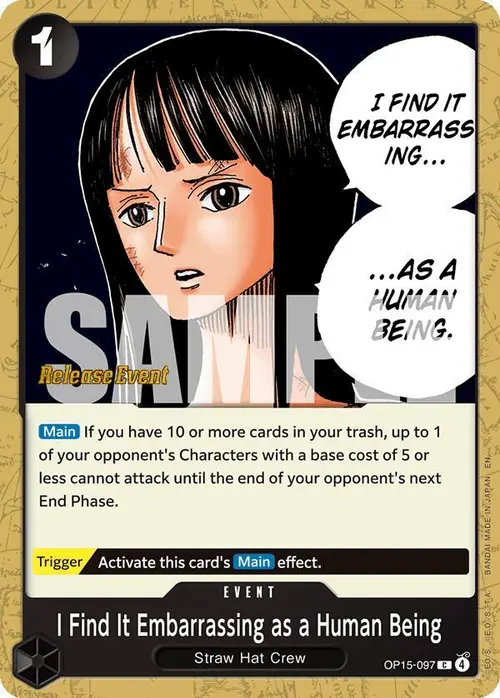 I Find It Embarrassing as a Human Being card art