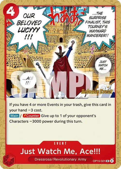 Just Watch Me, Ace!!! card art