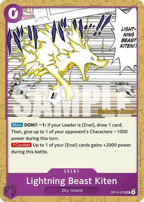 Lightning Beast Kiten card art