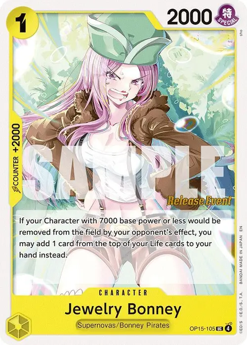 Jewelry Bonney (OP15-105) card art