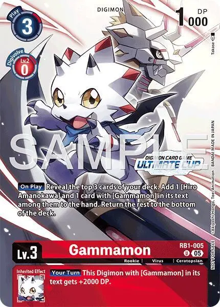 Gammamon - RB1-005 (Ultimate Cup 26-27 Season 1 Top 16) card art