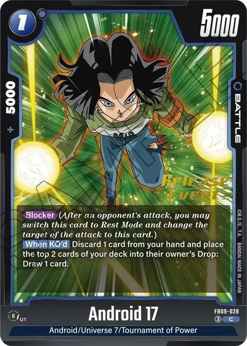Android 17 - FB09-028 card art
