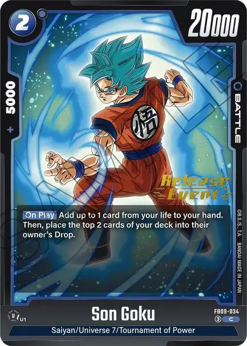 Son Goku - FB09-034 card art