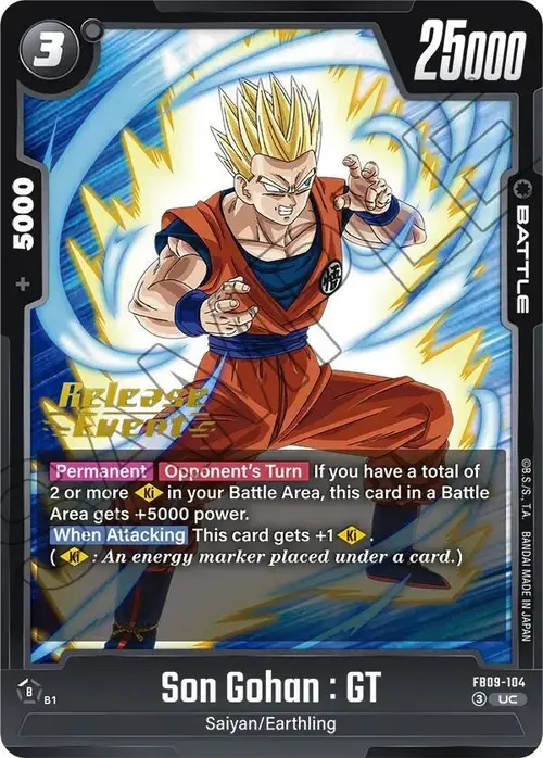 Son Gohan : GT - FB09-104 card art