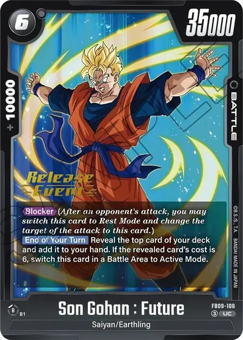 Son Gohan : Future card art