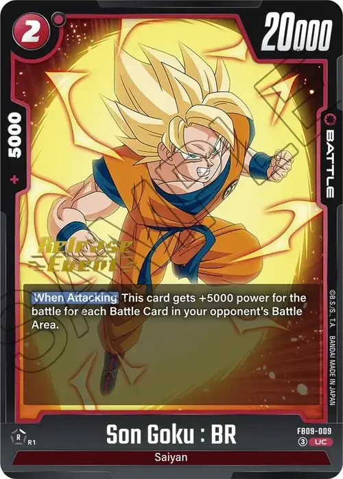 Son Goku : BR - FB09-009 card art