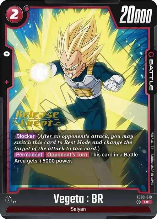 Vegeta : BR - FB09-019 card art