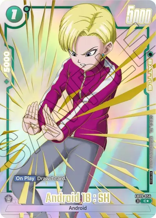 Android 18 : SH (Limited Pack 26-27 WAVE1) card art