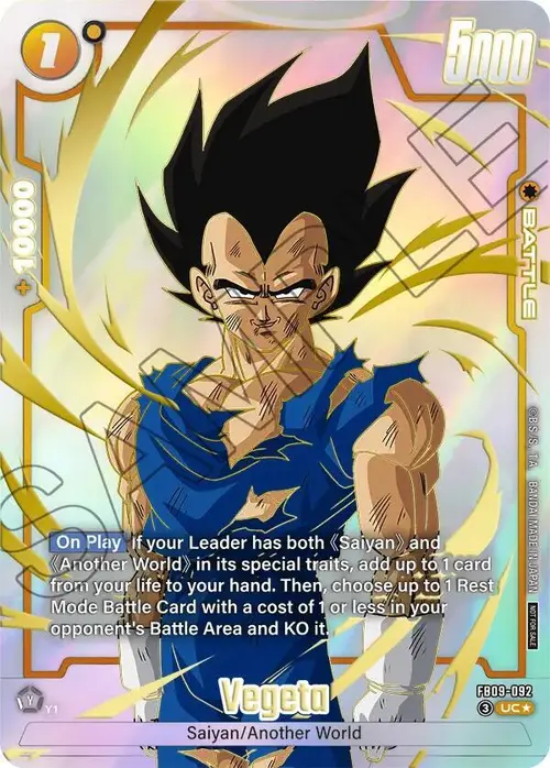 Vegeta - FB09-092 (Limited Pack 26-27 WAVE1) card art
