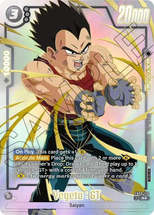 Vegeta : GT - FB09-116 (Limited Pack 26-27 WAVE1) card art
