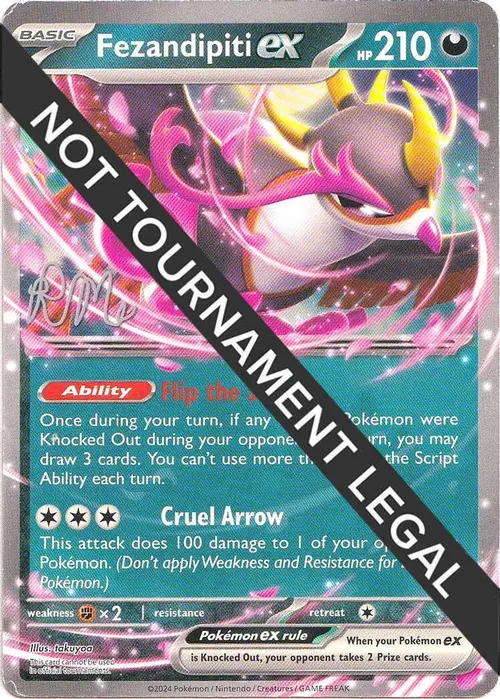 Fezandipiti ex - 2025 (Riley McKay) card art