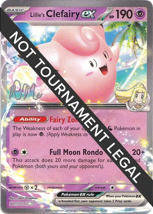 Lillie's Clefairy ex - 2025 (Riley McKay) card art