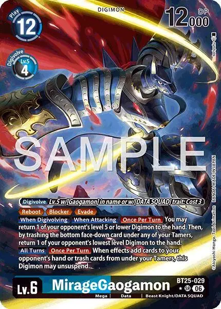 MirageGaogamon (Alternate Art) card art