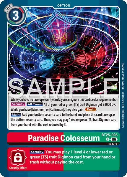 Paradise Colosseum card art