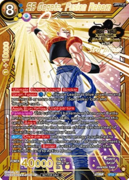 SS Gogeta, Fusion Reborn (2025 World Championship Stamp) (3rd Place) card art