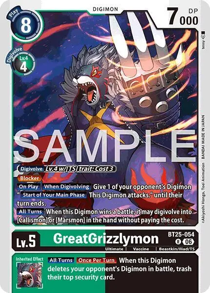 GreatGrizzlymon card art