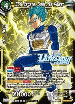 SSB Vegeta, God-Like Power (Event Pack 18) card art