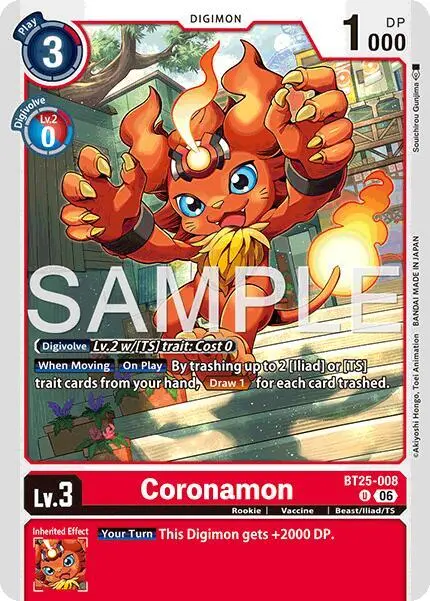 Coronamon card art