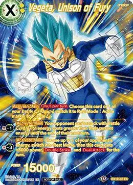 Vegeta, Unison of Fury (Premium Alt-Art Set 2026 Vol.1) card art