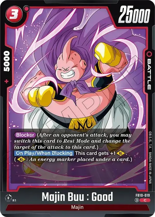 Majin Buu : Good card art