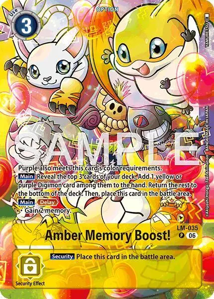 Amber Memory Boost! (Alternate Art) card art