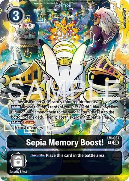 Sepia Memory Boost! (Alternate Art) card art