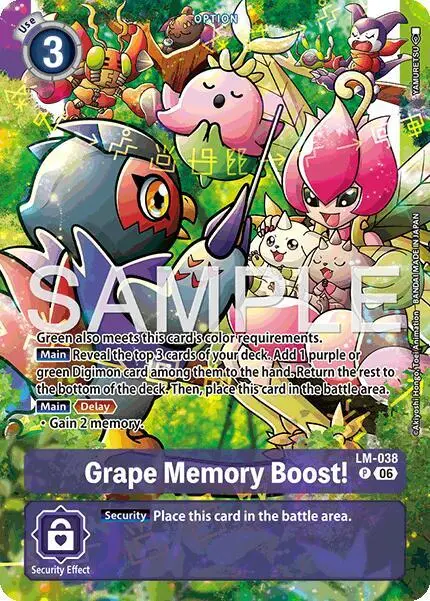Grape Memory Boost! (Alternate Art) card art
