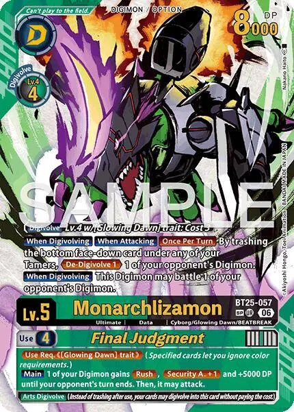 Monarchlizamon // Final Judgement (SP) card art