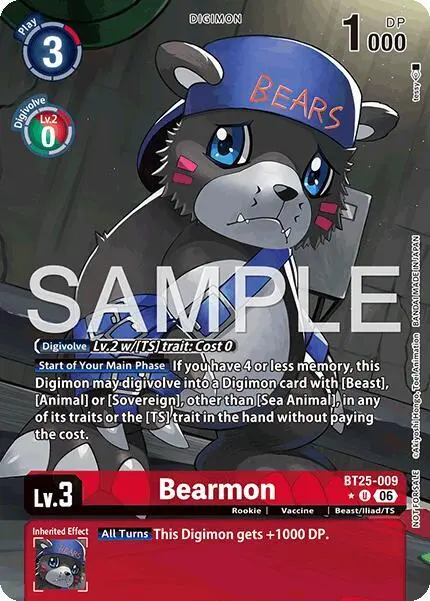 Bearmon - BT25-009 (Full Art) card art