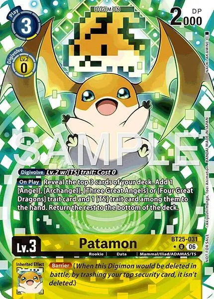 Patamon (Full Art) card art