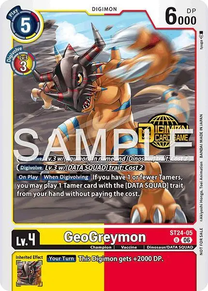 GeoGreymon (Welcome Tamers Pack Vol.2) card art