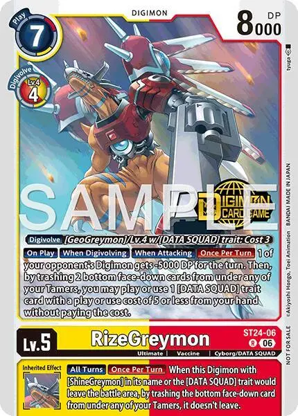 RizeGreymon (Welcome Tamers Pack Vol.2) card art