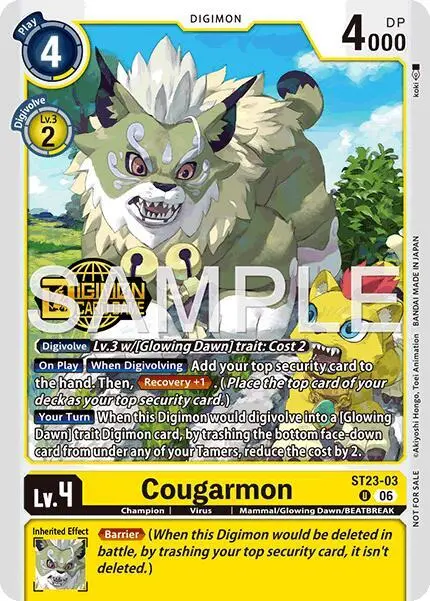 Cougarmon (Welcome Tamers Pack Vol.2) card art