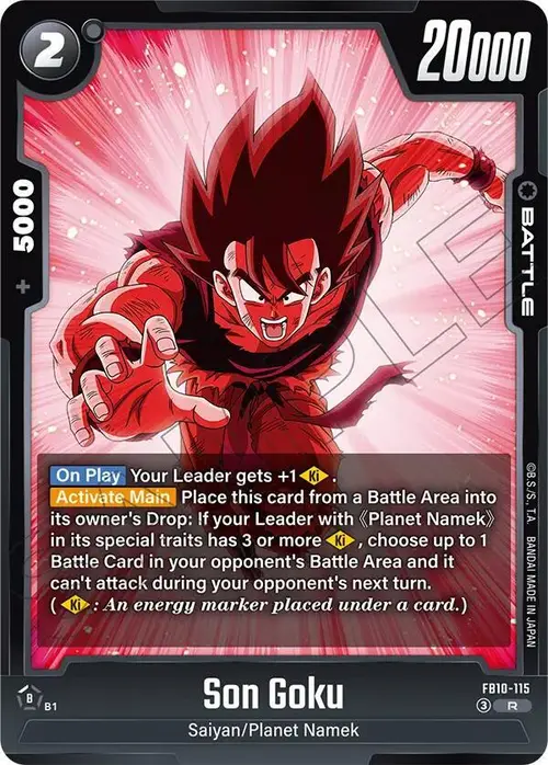Son Goku - FB10-115 card art