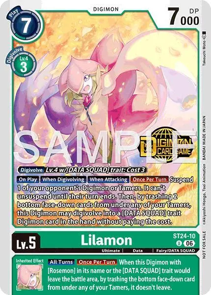 Lilamon (Welcome Tamers Pack Vol.2) card art