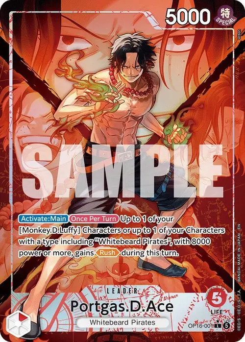 Portgas.D.Ace (001) (Alternate Art) card art