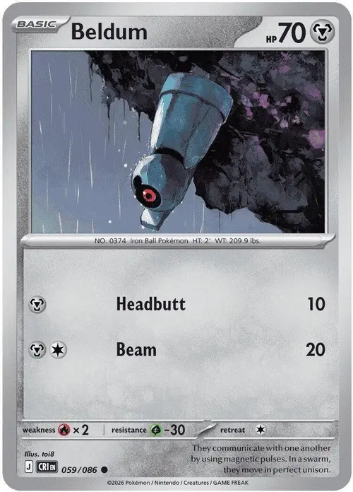 Beldum card art