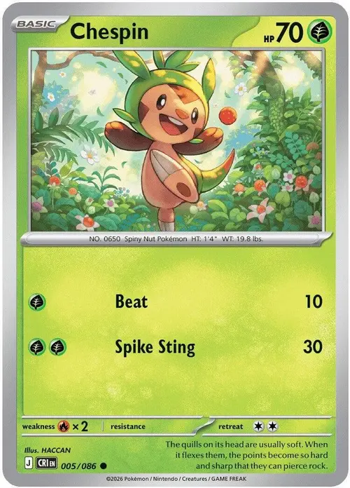 Chespin - 005/086 card art