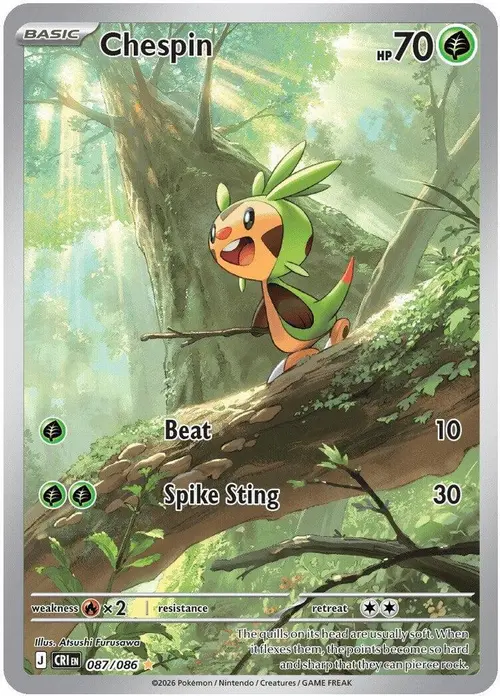 Chespin - 087/086 card art