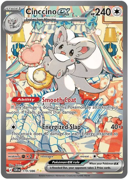 Cinccino ex - 119/086 card art