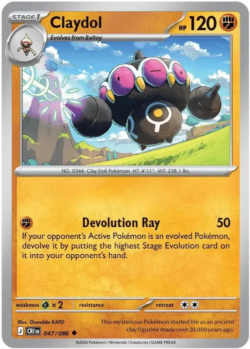 Claydol - 047/086 card art
