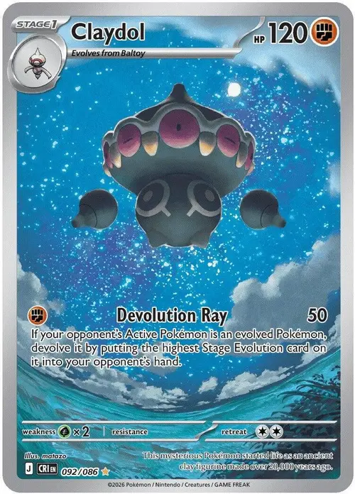 Claydol - 092/086 card art