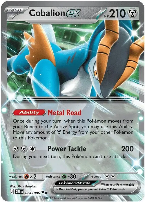 Cobalion ex - 064/086 card art